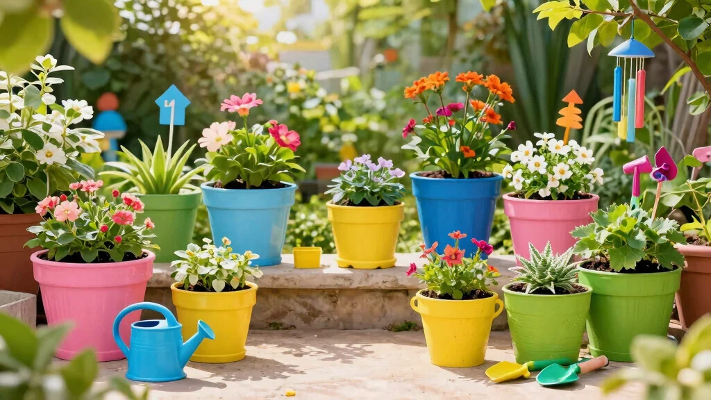 10 Kid-Friendly Container Garden Ideas with Playful Colors