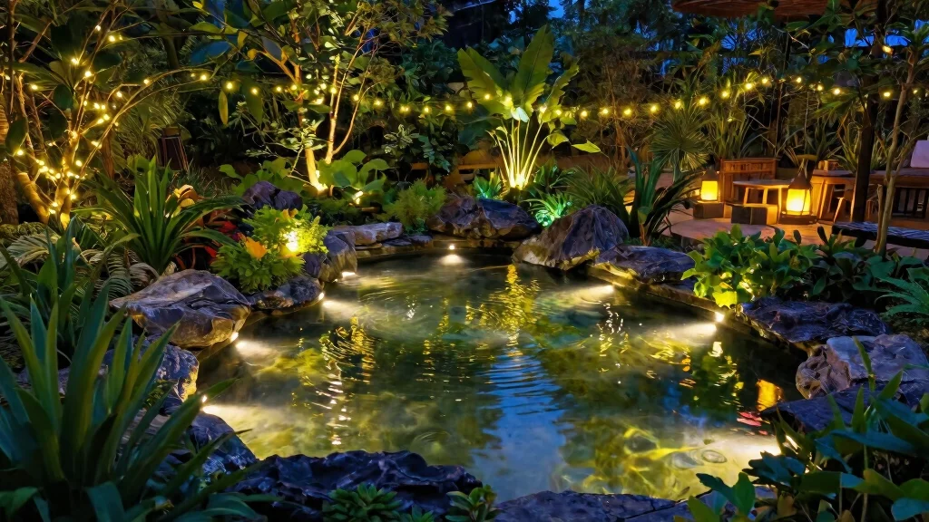 12 Pond and Water Feature Lighting Ideas That Look Stunning at Night