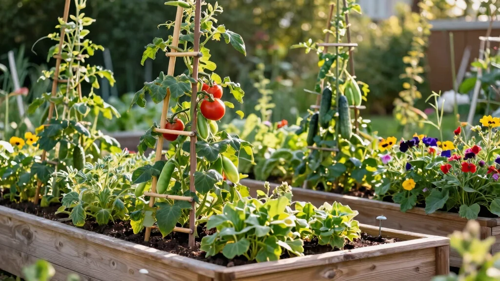 12 Raised Bed Garden Ideas with Trellises for Vertical Growing
