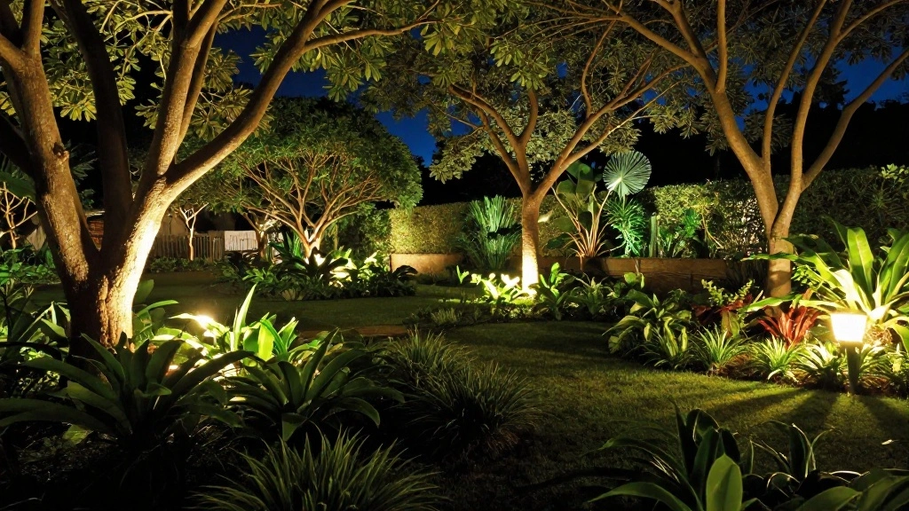 How to Light Up Garden Trees at Night: Uplighting vs. Downlighting Techniques